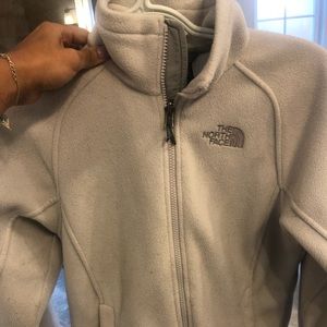 White  NORTHFACE FLEECE